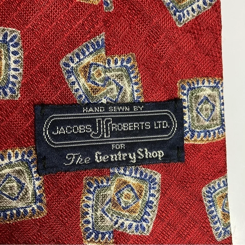 Jacobs Roberts‎ for the gentry shop hand sewn tie 100% silk